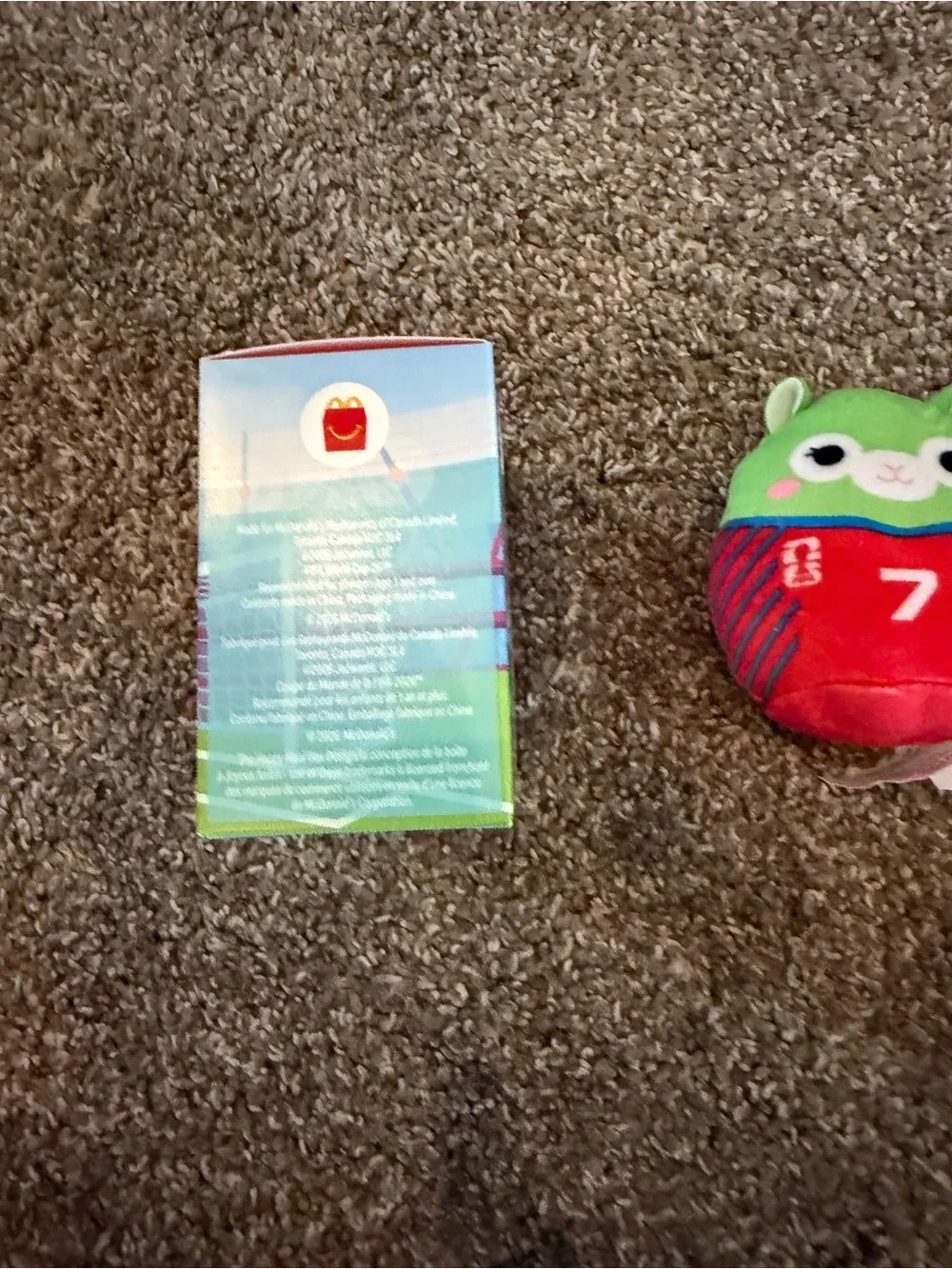 Squishmallows Green & Red Soccer Plush - Number 7 Jersey Jim